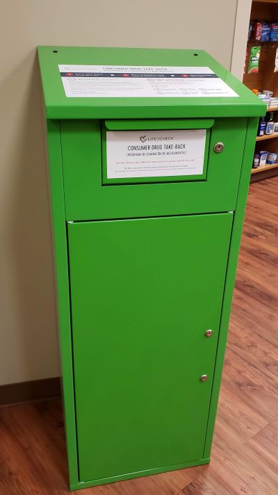 Drug take back box